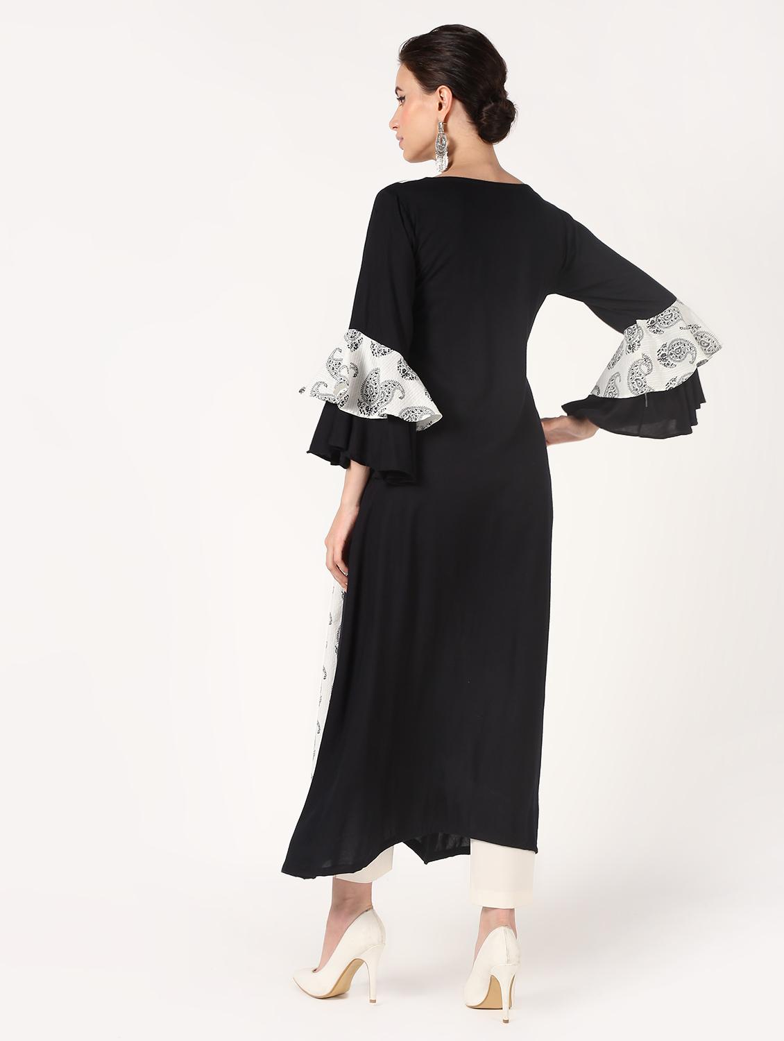 paisley a-line kurta - 16601600 - Zoom Image - 3