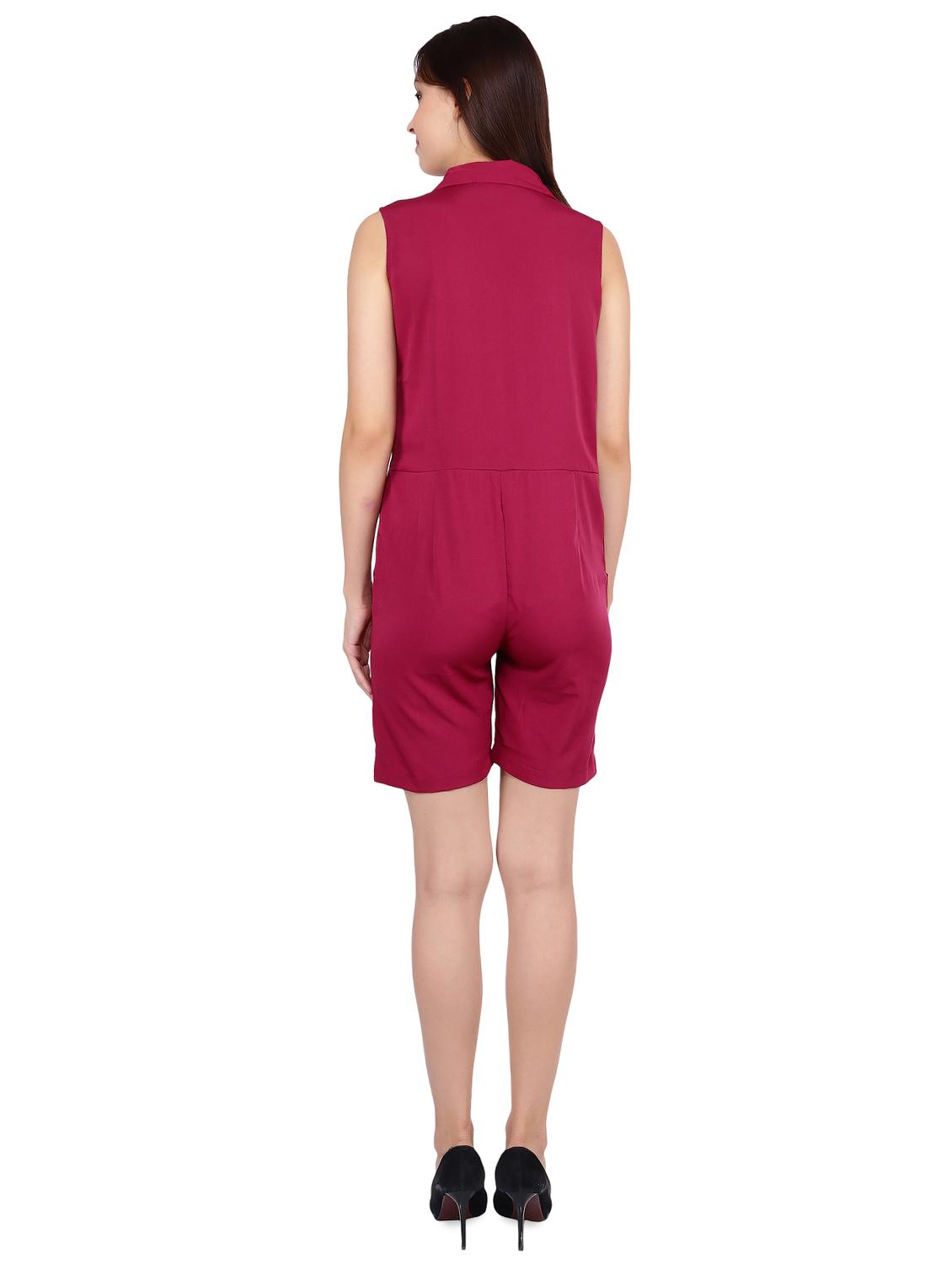 pocket detail knee length jumpsuit - 16601928 - Zoom Image - 3