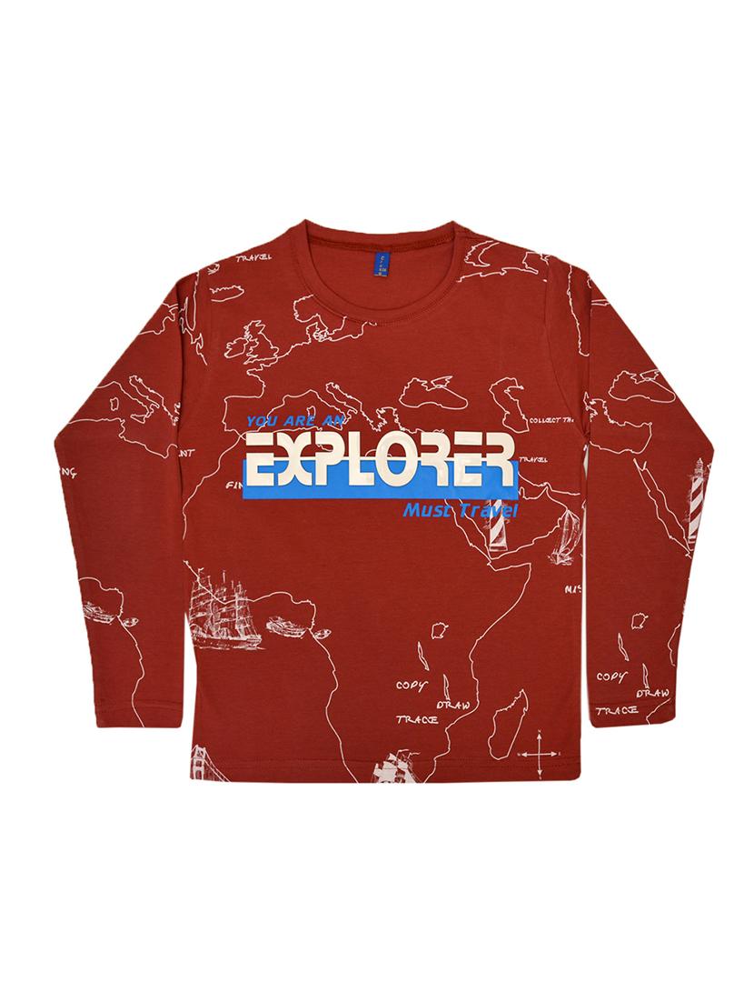 crew neck quirky print shirt - 16602080 - Zoom Image - 1