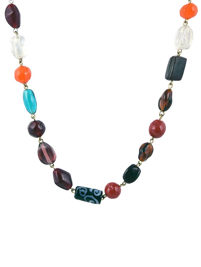 multi colored glass chain necklace - 16602223 - Zoom Image - 1