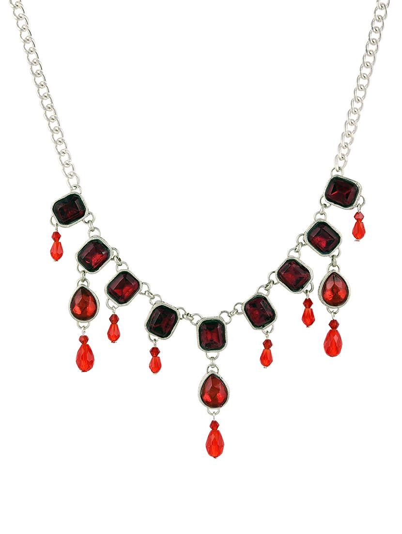 red glass chain necklace - 16602315 - Zoom Image - 1