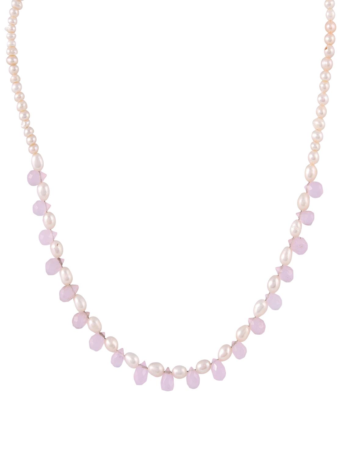 white glass statement necklace - 16602327 - Zoom Image - 1