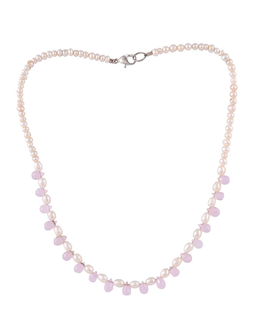 white glass statement necklace - 16602327 - Zoom Image - 2