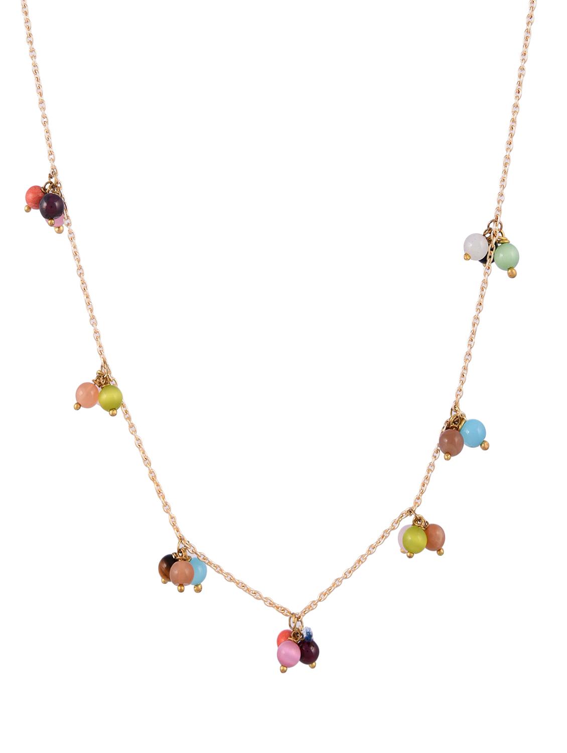 multi colored glass statement necklace - 16602360 - Zoom Image - 1