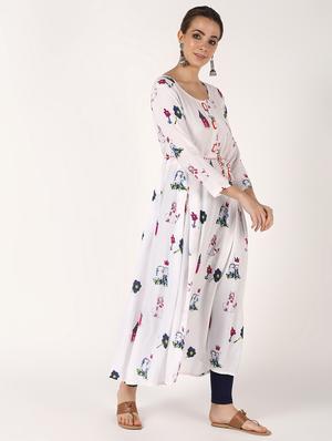 conversational anarkali kurta - 16602605 - Standard Image - 2