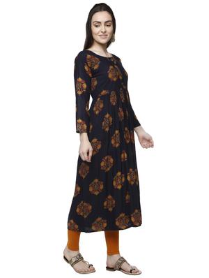 floral a-line kurta - 16602607 - Standard Image - 2