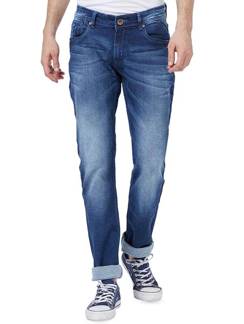 blue heavy washed jeans - 16602930 - Standard Image - 1