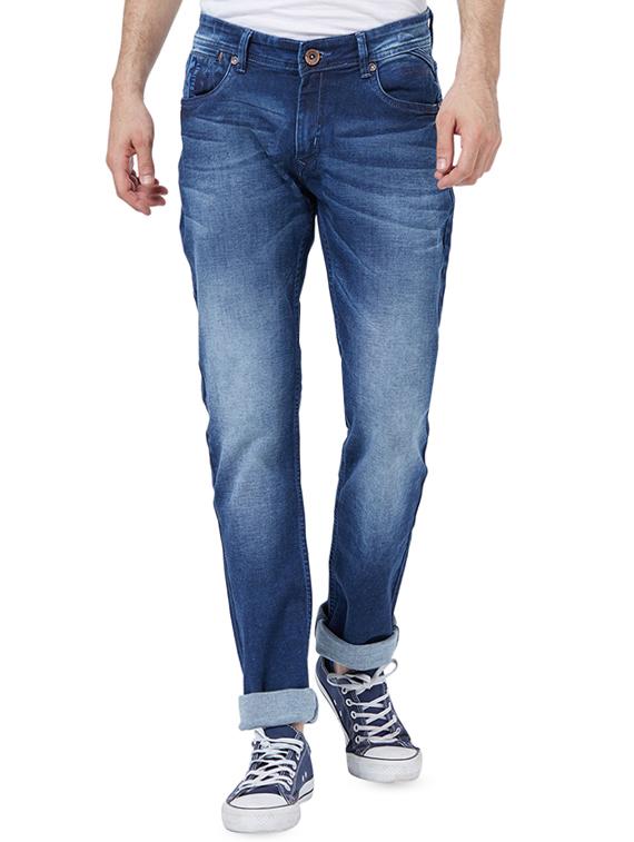 blue heavy washed jeans - 16602930 - Zoom Image - 1