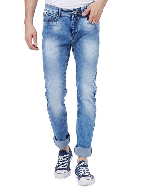 blue heavy washed jeans - 16602945 - Standard Image - 1