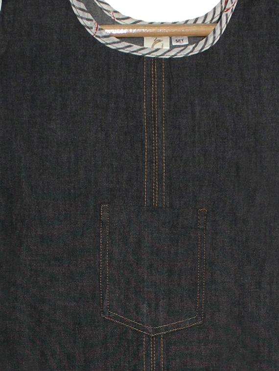 black denim frock - 16602994 - Zoom Image - 3