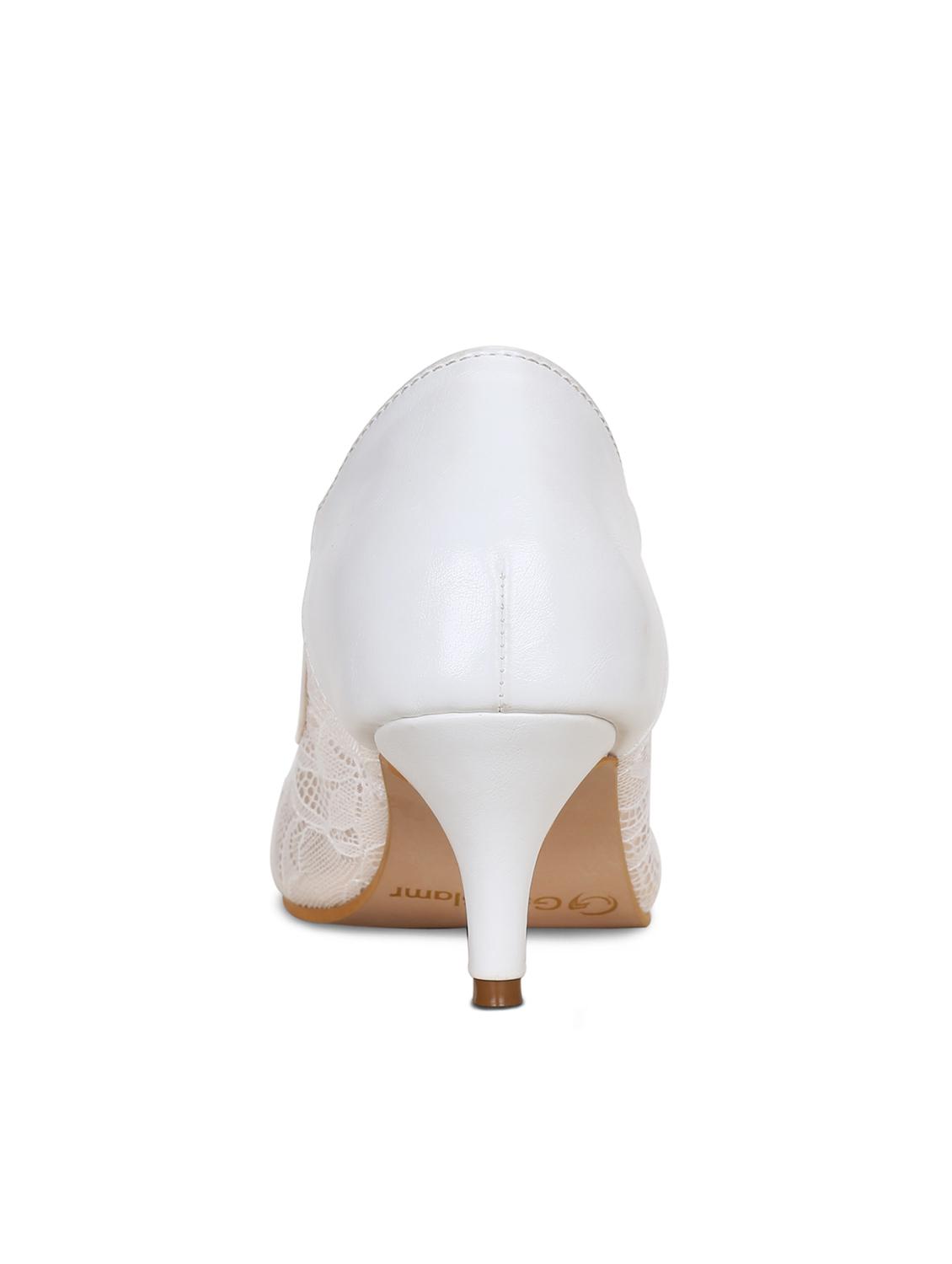 white slip on pumps - 16603020 - Zoom Image - 4