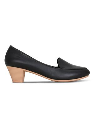 black slip on pumps - 16603021 - Standard Image - 3