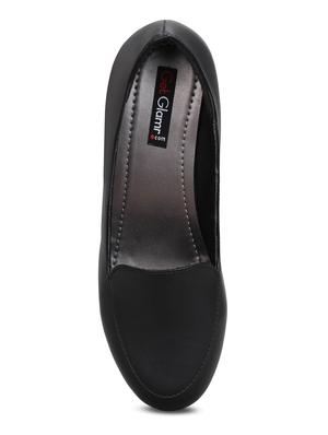 black slip on pumps - 16603021 - Standard Image - 5
