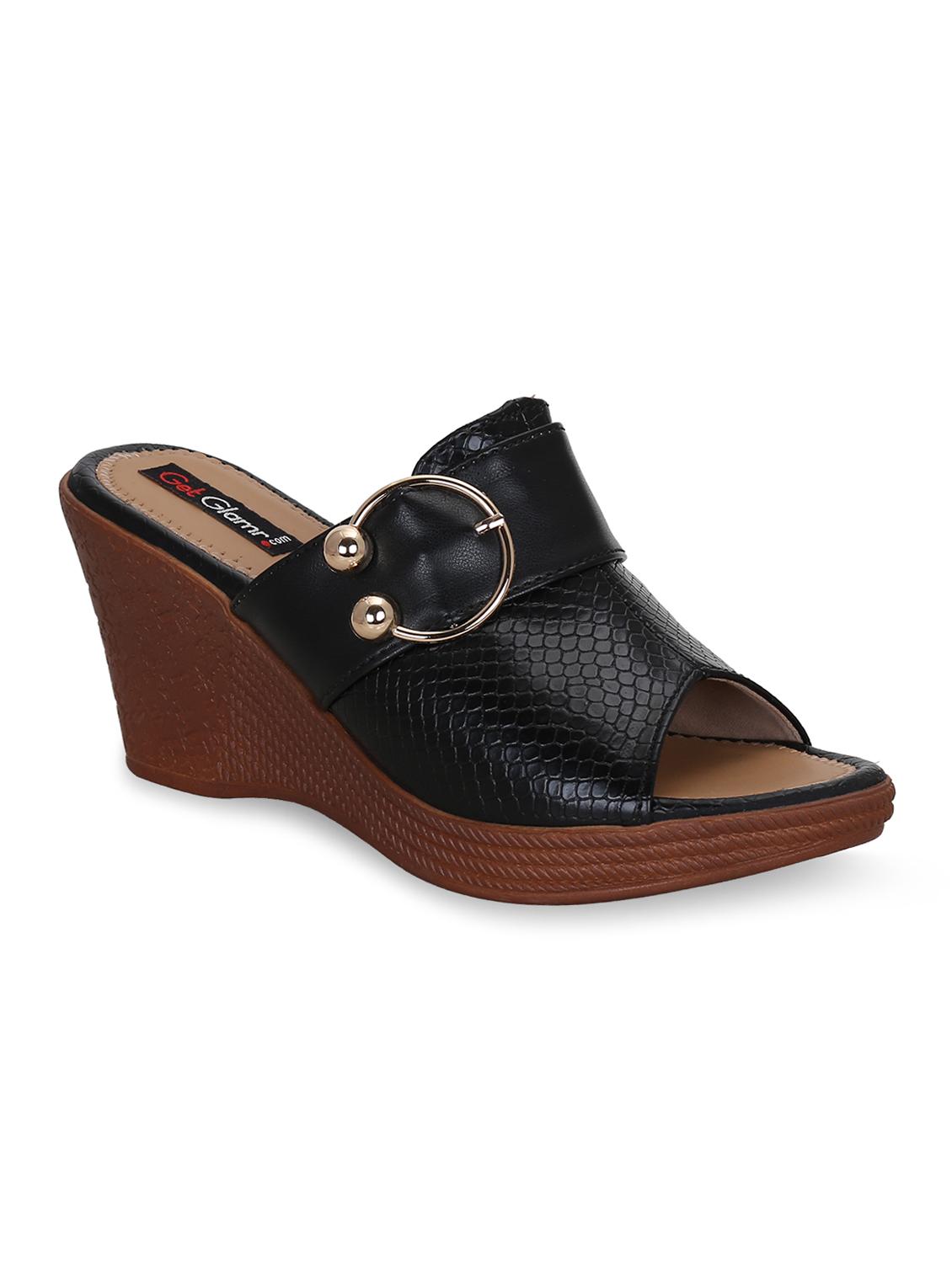 black slip on wedges - 16603031 - Zoom Image - 2