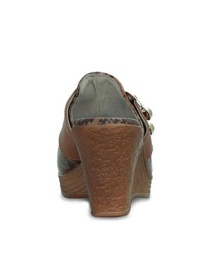 brown slip on wedges - 16603032 - Standard Image - 4