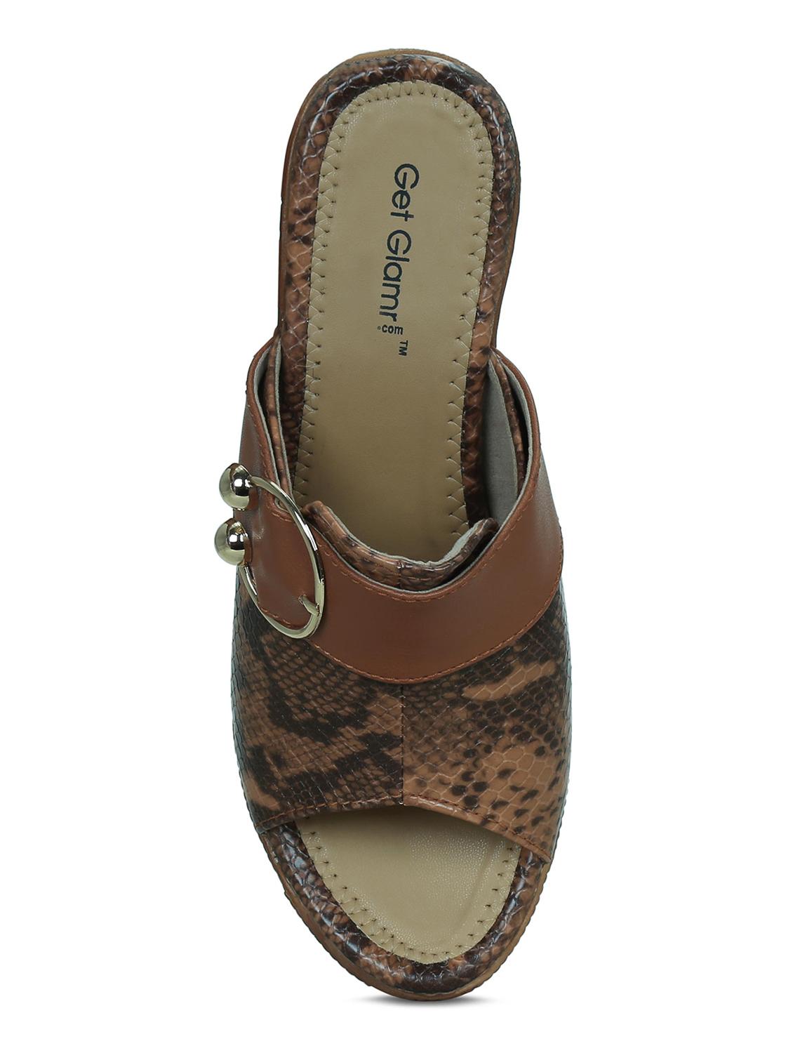 brown slip on wedges - 16603032 - Zoom Image - 5