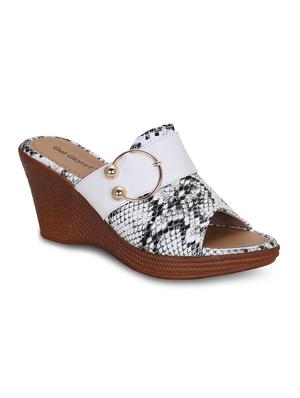 white slip on wedges - 16603033 - Standard Image - 2