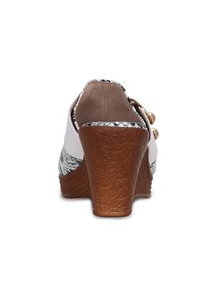 white slip on wedges - 16603033 - Standard Image - 4
