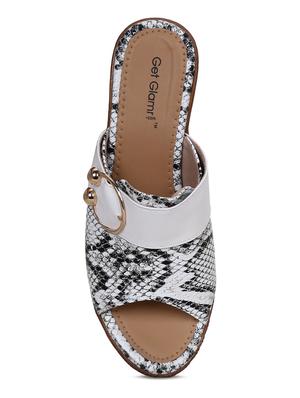 white slip on wedges - 16603033 - Standard Image - 5
