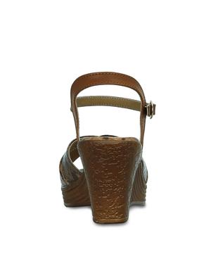 brown back strap wedges - 16603039 - Standard Image - 4