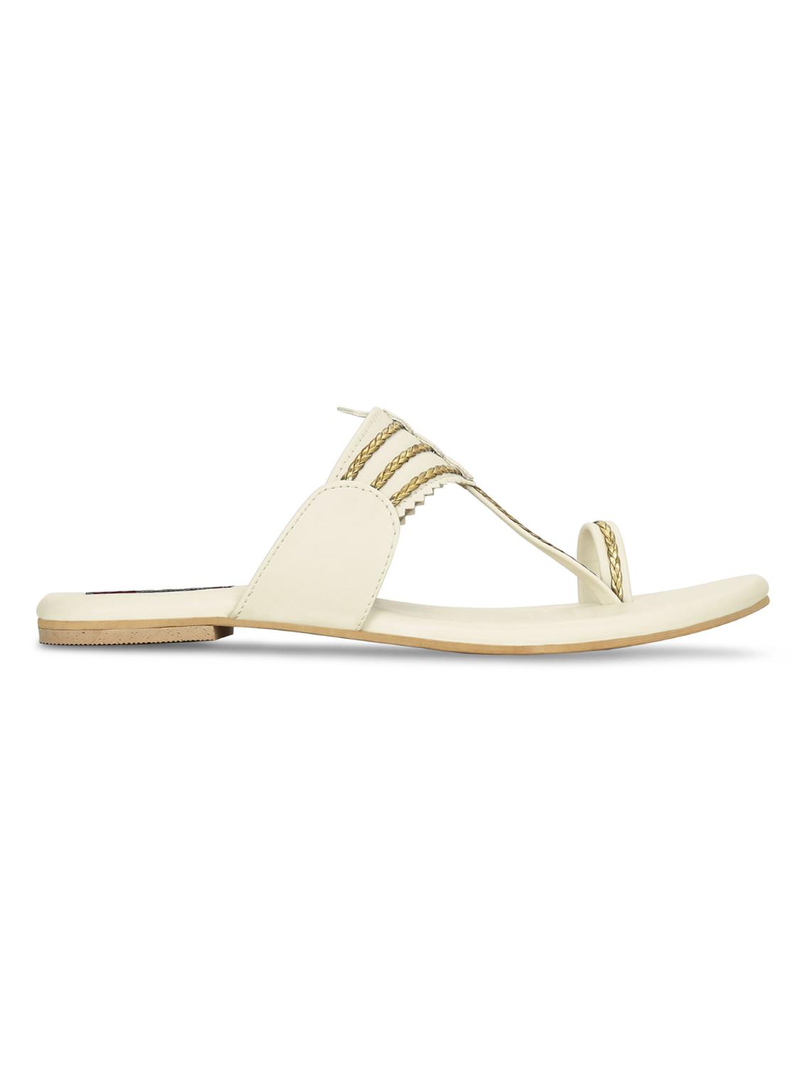 beige one toe sandals - 16603115 - Zoom Image - 3