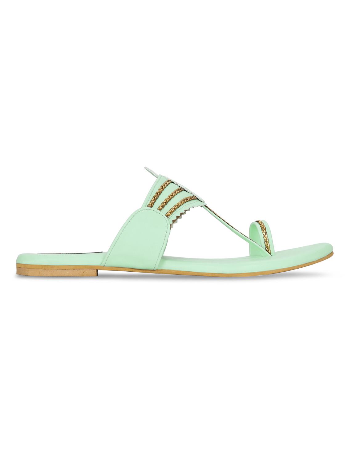 sea green one toe sandals - 16603117 - Zoom Image - 3