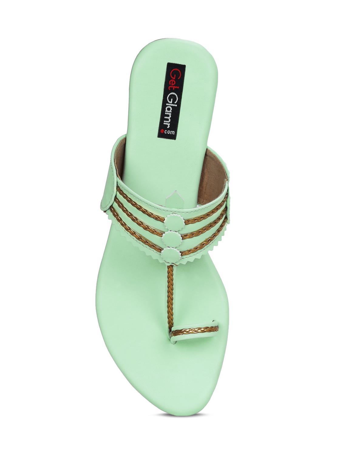 sea green one toe sandals - 16603117 - Zoom Image - 5