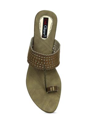 copper one toe sandals - 16603120 - Standard Image - 5