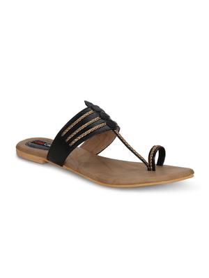 black one toe sandals - 16603124 - Standard Image - 2