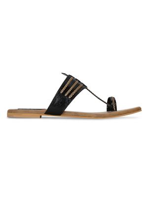 black one toe sandals - 16603124 - Standard Image - 3