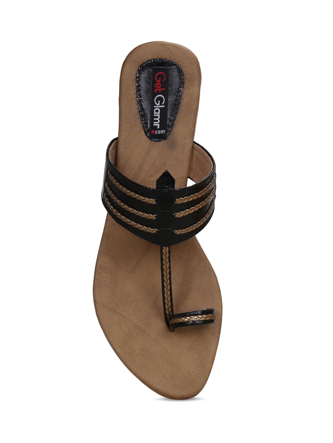 black one toe sandals - 16603124 - Zoom Image - 5