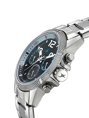fastrack loopholes analog black dial men's watch-3169sm02 - 16603368 - Standard Image - 2
