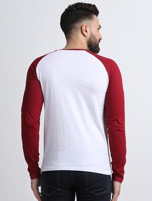 white color block t-shirt - 16603885 - Standard Image - 3