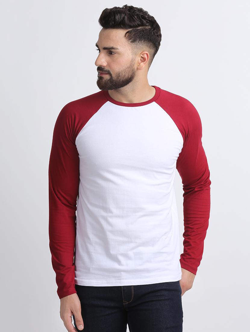white color block t-shirt - 16603885 - Zoom Image - 1