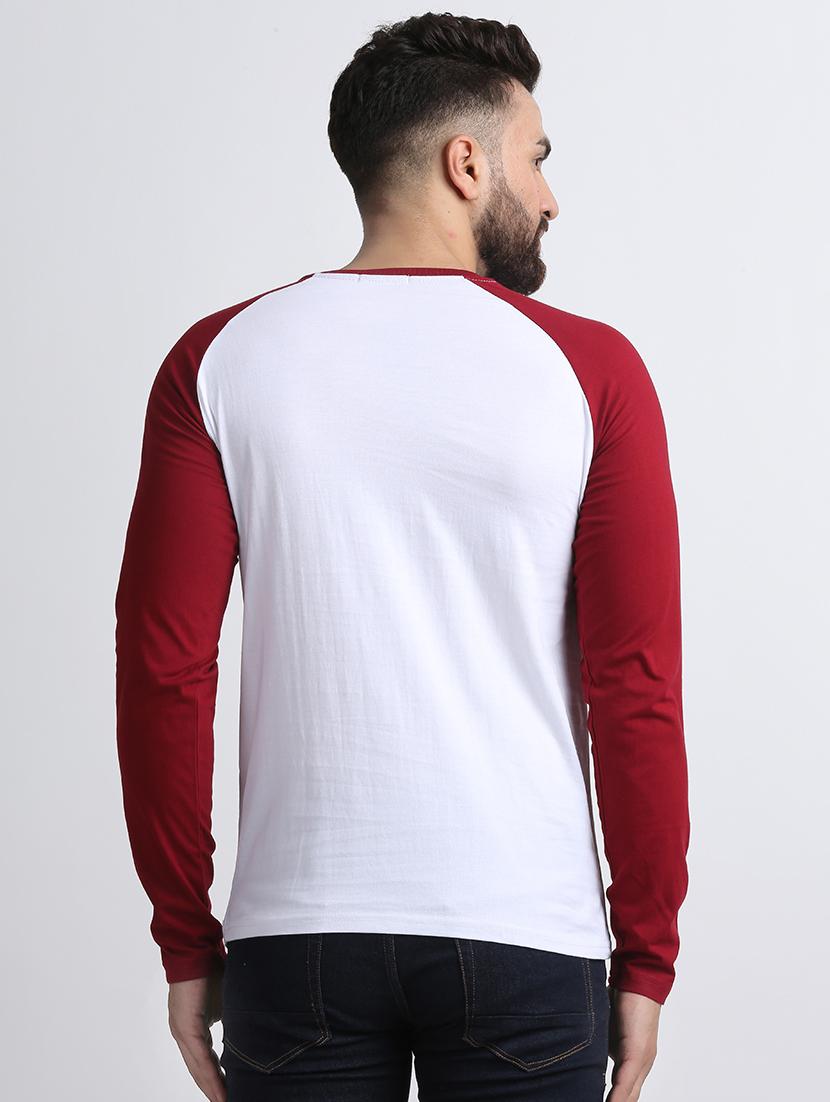 white color block t-shirt - 16603885 - Zoom Image - 3