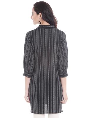 stripes printed straight kurta - 16604123 - Standard Image - 3