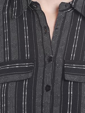 stripes printed straight kurta - 16604123 - Standard Image - 5