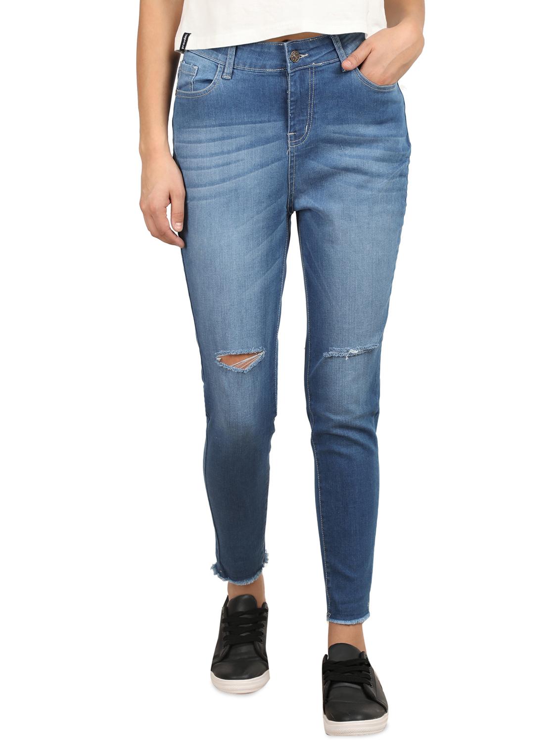 high rise stone washed jeans - 16604166 - Zoom Image - 1