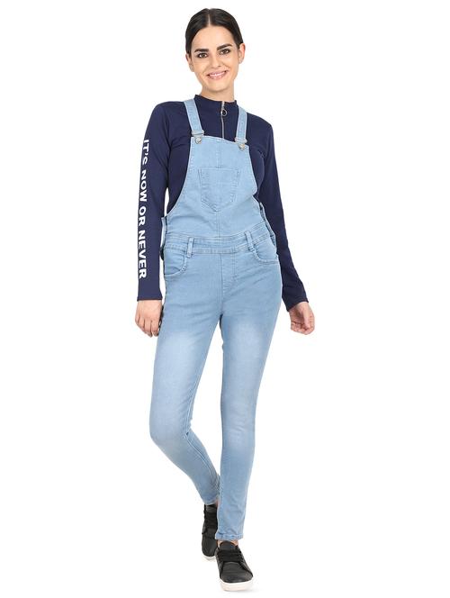 pocket patch stone washed dungaree - 16604278 - Standard Image - 1