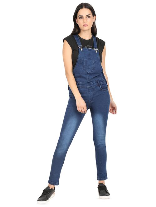 pocket patch stone washed dungaree - 16604279 - Standard Image - 1