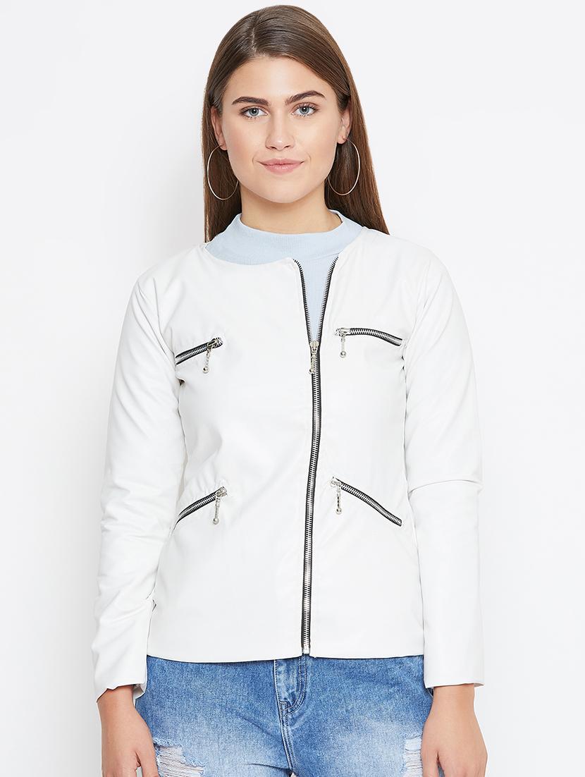 zipper detail long sleeved jacket - 16604900 - Zoom Image - 1