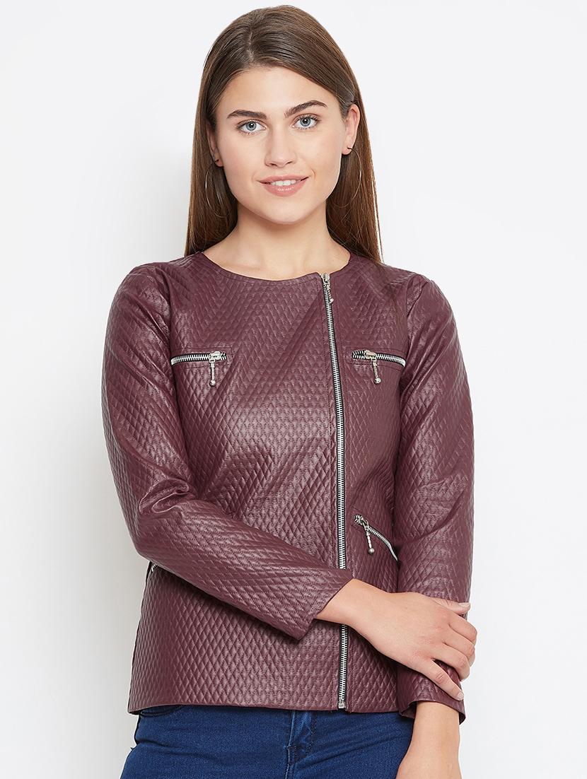 zipper detail long sleeved jacket - 16604902 - Zoom Image - 1