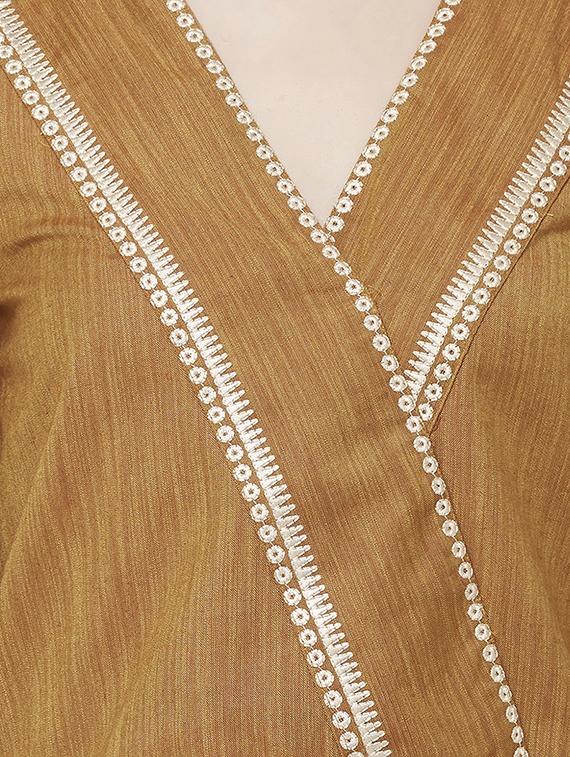 v neck bishop sleeved top - 16605092 - Zoom Image - 5