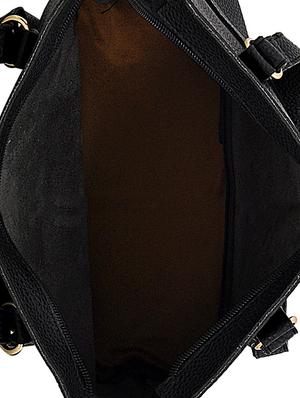 black leatherette (pu) combo handbag - 16605398 - Standard Image - 3