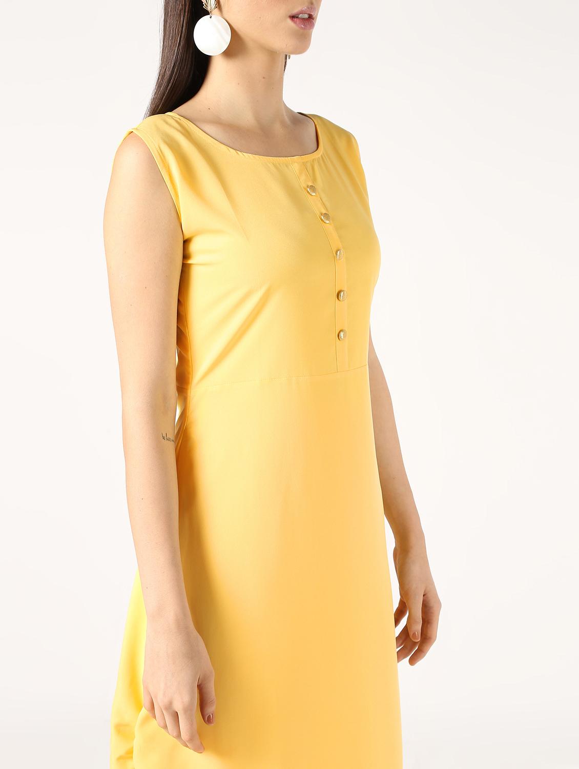 solid straight kurta - 16605488 - Zoom Image - 4