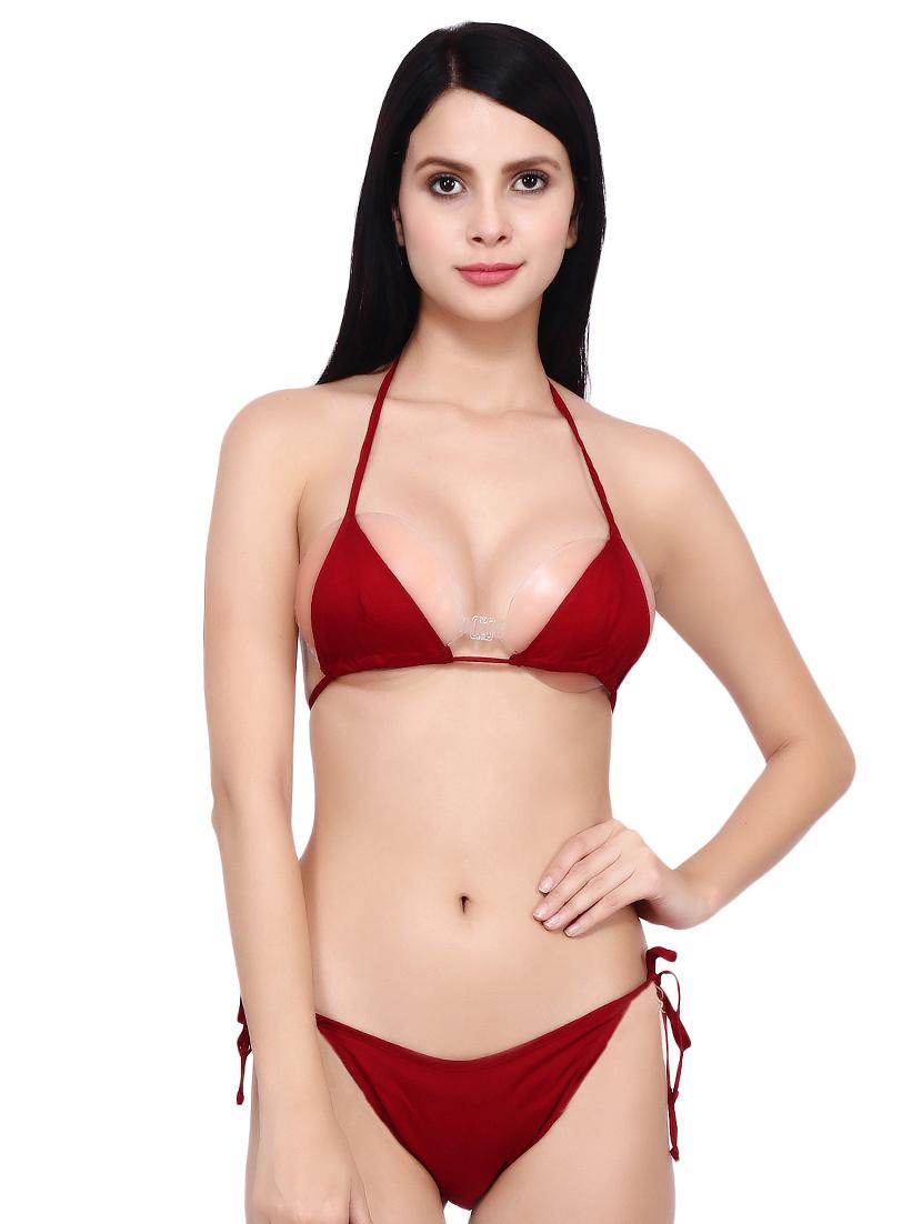 tie knot detail solid bikini - 16605690 - Zoom Image - 1