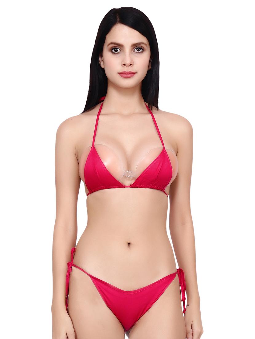 tie knot detail solid bikini - 16605694 - Zoom Image - 1