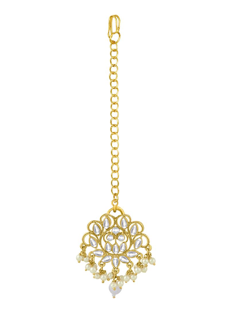 gold metal chandellier earring - 16605828 - Zoom Image - 3