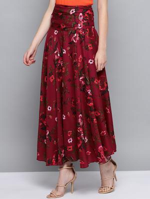 floral flared palazzo - 16605875 - Standard Image - 2