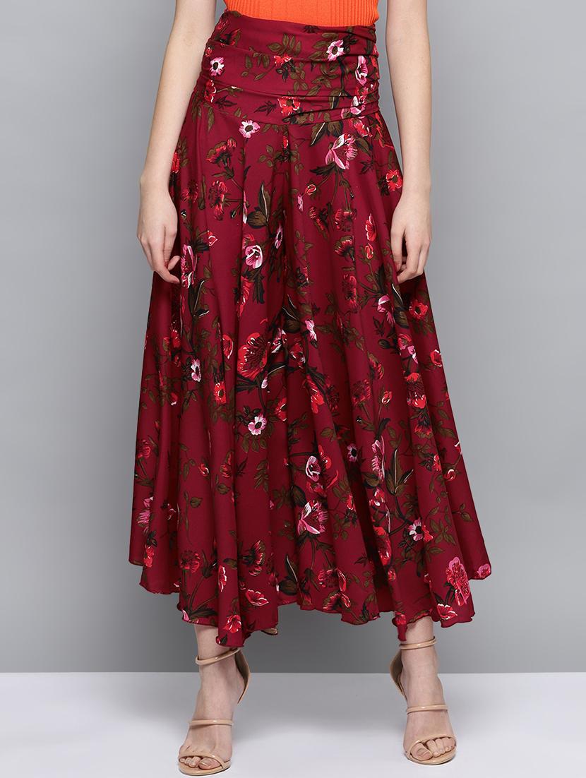 floral flared palazzo - 16605875 - Zoom Image - 1